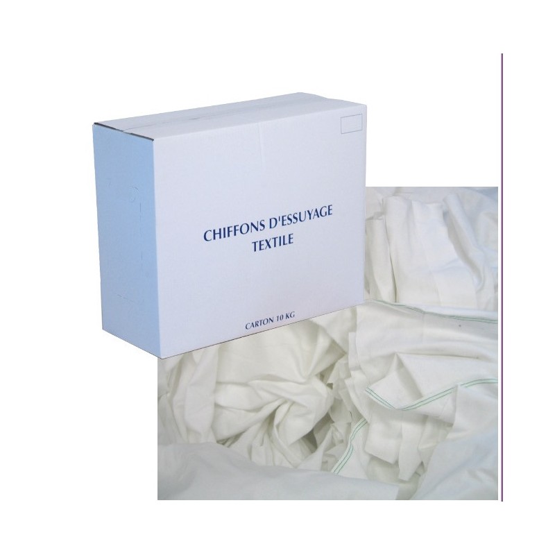 CHIFFONS BLANCS COTON SUPÉRIEUR